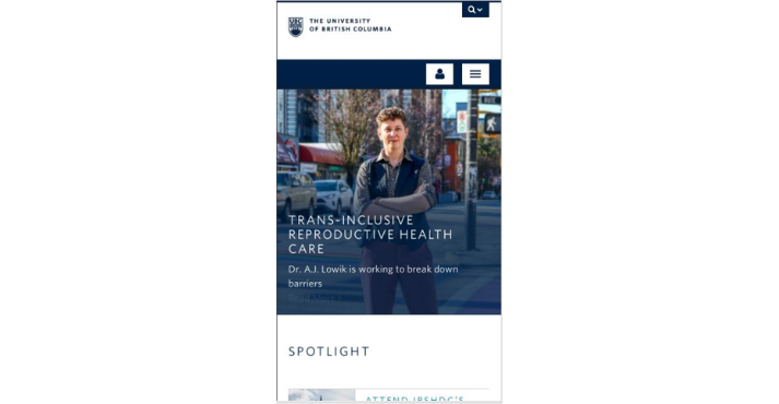 UBC's mobile experience
