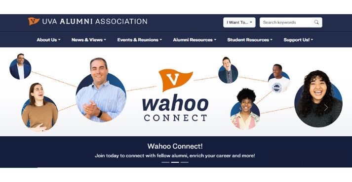 University of Virginia Alumni Association website