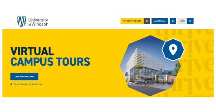 University of Windsor has a CTA button
