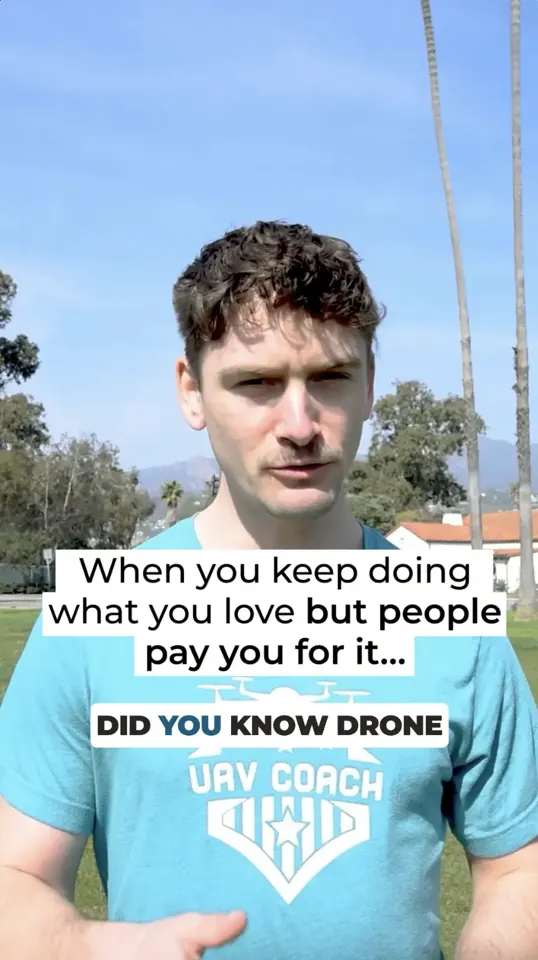 Drone career advice — UGC education advertising example