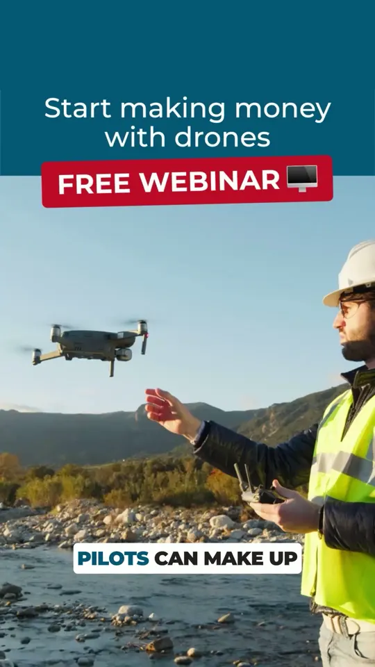 Drone pilot webinar — Branded education advertising example