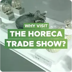 HORECA trade show — Branded education advertising example