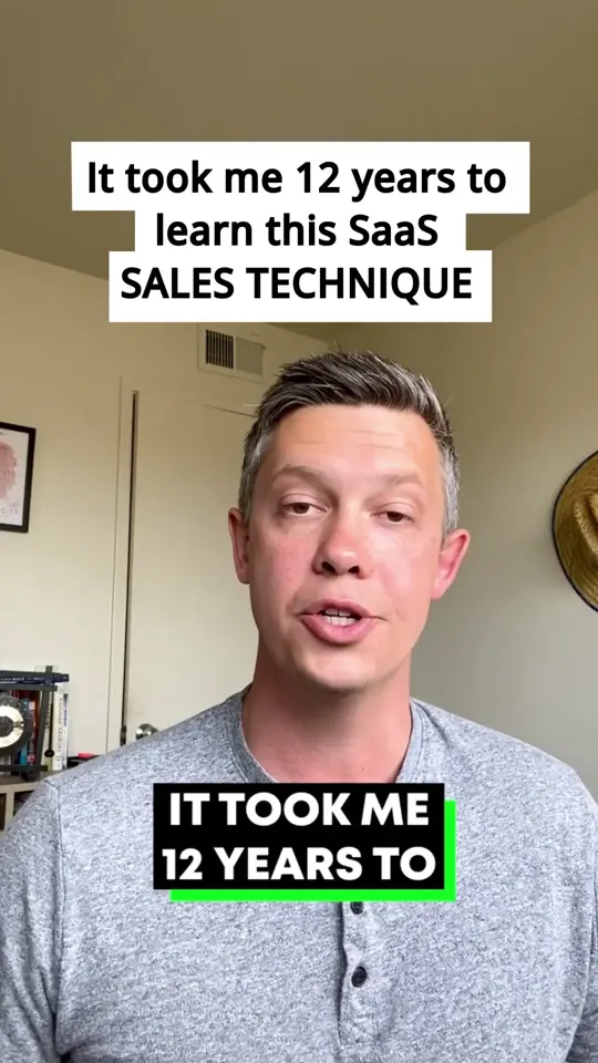 SaaS sales technique — UGC education advertising example