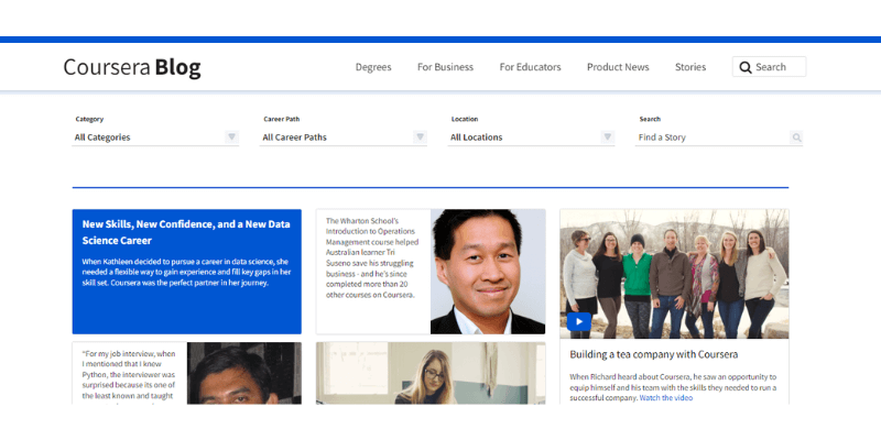 coursera testimonials