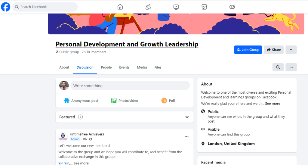 free online course promotion through Facebook