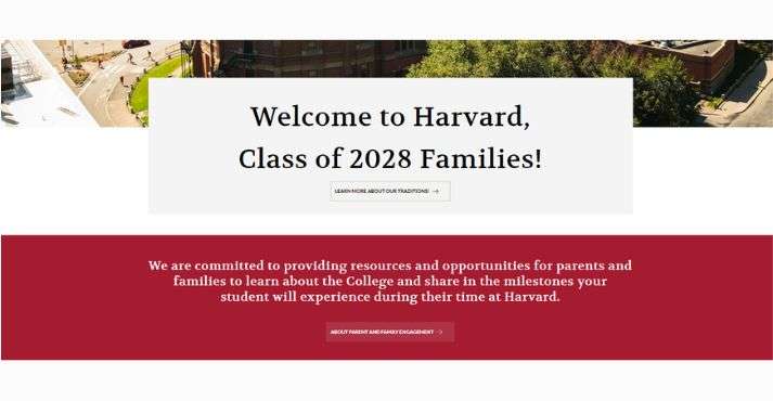 harvard messaging to parents for branding