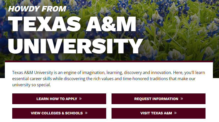 Texas A&M University website
