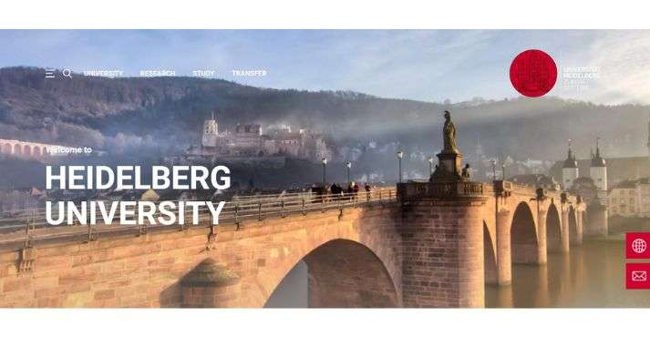 european university multilingual website