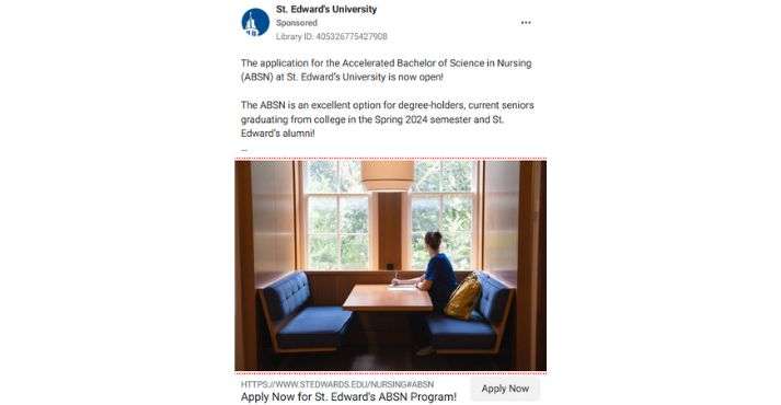 Edward’s University lead ads