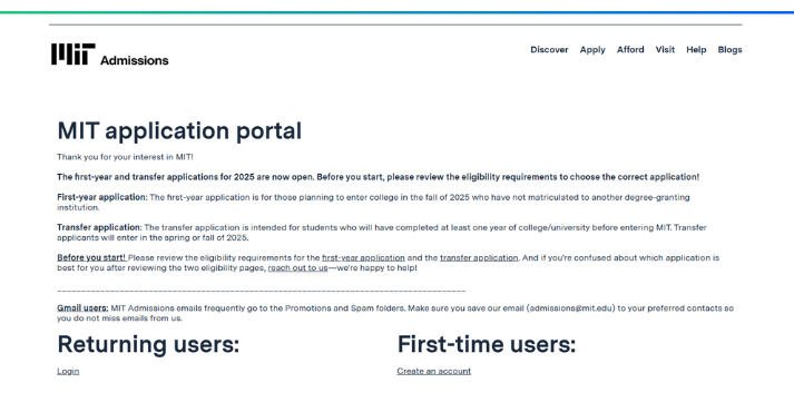 application portal